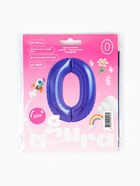 Воздушный шар фольгированный 40" «Цифра 0» - Фото 2