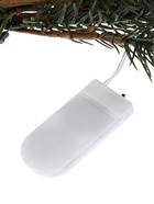 Декор настенный «Еловая ветвь с шишками», 70×27 см, 30 LED, от батареек CR2032×2, свечение тёплое белое - фото 9456735