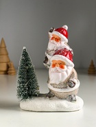 Фигурка светящаяся «Два Деда Мороза у ёлочки», керамика, 12×7×16 см - Фото 2