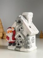 Фигурка светящаяся «Дед Мороз у домика», керамика, 12×7×15.5 см - Фото 5