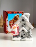 Фигурка светящаяся «Дед Мороз у домика», керамика, 12×7×15.5 см - Фото 6