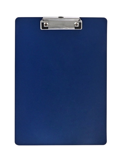 Планшет с зажимом А4, 3000 мкм, Calligrata TOP, полифом, темно-синий (клипборд)
