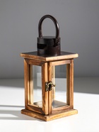 Деревянный подсвечник на 1 свечу «Фонарь», серо-коричневый, 11.5×11.5×22.5 см - Фото 3