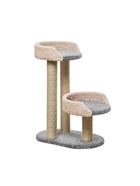 Когтеточка с лежанкой «Дося», 65×40×87 см, сизаль, серый 10934756