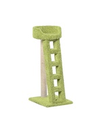 Когтеточка с лежанкой «Лежанка с лестницей» 58×46×114 см, сизаль, зеленый 10934766