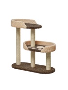 Комплекс для кошек с когтеточкой, с лежанкой «Бумба» 100×40×100 см, сизаль, бежевый/коричневый 10934773