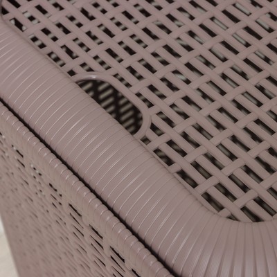 Корзина бельевая, 50 л, 42×31×56 см, с крышкой, МИКС