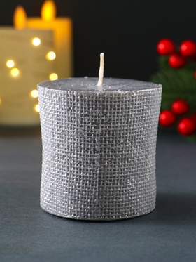 Декоративная свеча новогодняя «Лошадь Бохо», 70×75 мм, лак, серый