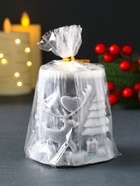 Свеча новогодняя цилиндр «Сказочный лес», 75×85 мм, серый - фото 119049307 Свеча новогодняя цилиндр «Сказочный лес», 75×85 мм, серый - фото 119049307