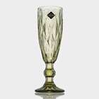 УЦЕНКА Набор бокалов для шампанского 6 шт. «Круиз» 160 мл, 7×20 см, зелёная - Фото 6