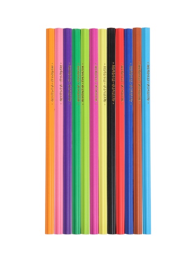 Карандаши цветные «Мульти-Пульти. Цветочек», 12 цветов, незаточенные, формовой корпус