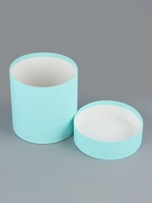 Набор круглых подарочных коробок «Аквамарин» 3 в 1 - 18×16×13 см - Фото 5