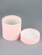 Набор круглых подарочных коробок «Пудра» 3 в 1 - 18×16×13 см - Фото 5