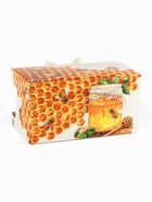 Подарочный набор новогодний «Здоровья и долголетия», мёд с прополисом, крем-мёд с облепихой - Фото 6