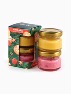 Крем-мёд новогодний, с кусочками сублимированного апельсина, малины, набор 2 шт., по 30 г - фото 809246578