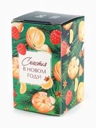 Крем-мёд новогодний, с кусочками сублимированного апельсина, малины, набор 2 шт., по 30 г - фото 809246581