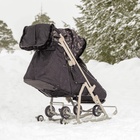 Санки - коляска «Ника Детям 7-5H», чехол для ног, муфта, сумка, шоколадный - Фото 2