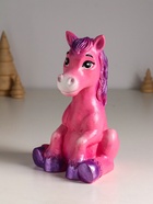 Копилка для денег «Радостный конь», гипс, 20 см, розовый - Фото 5