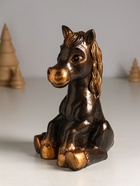 Копилка для денег «Радостный конь», гипс, 20 см, под бронзу - Фото 5