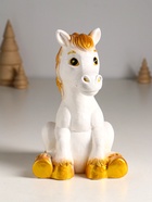 Копилка для денег «Радостный конь», гипс, 20 см, белый - Фото 2