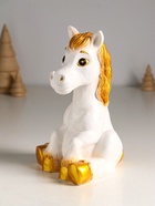 Копилка для денег «Радостный конь», гипс, 20 см, белый - Фото 5
