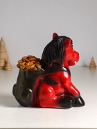 Копилка для денег «Огненный конь с деньгами», гипс, 21 см, красный - Фото 5