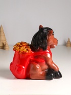 Копилка для денег «Конь с деньгами», гипс, 21 см, коричневый - Фото 4