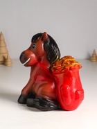 Копилка для денег «Конь с деньгами», гипс, 21 см, коричневый - Фото 5