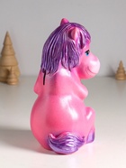 Копилка для денег «Лошадь с сердцем», гипс, 24 см, розовый - Фото 4