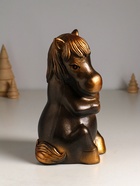 Копилка для денег «Лошадь с сердцем», гипс, 23 см, под бронзу - фото 7583157