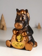 Копилка для денег «Конь с подковой», гипс, 23 см, под бронзу - Фото 5