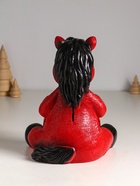 Копилка для денег «Конь с подковой», гипс, 24 см, красный - Фото 4