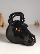 Копилка для денег «Гиря конь», гипс, 20.5×25 см, чёрный - фото 7098489