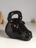 Копилка для денег «Гиря конь», гипс, 20.5×25 см, чёрный - Фото 3