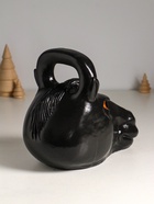 Копилка для денег «Гиря конь», гипс, 20.5×25 см, чёрный - Фото 4