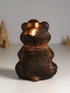 Копилка для денег «Хомяк в кепке», гипс, 20 см, под бронзу - фото 809246628