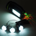 УЦЕНКА Фонарь кемпинговый аккумуляторный, с лампочками,10 Вт, 9000 мАч, солнечная батарея, USB 10936445