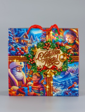 Коробка подарочная новогодняя, складная «Зимняя сказка» 23×10×22 см