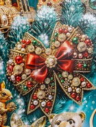 Коробка подарочная новогодняя, складная «МалаХит» 23×10×22 см - Фото 6