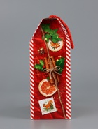 Коробка подарочная новогодняя, складная «Изумрудный винтаж» 16×8×20 см 10900169