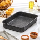 Противень Onyx, 27,5×36×6,2 см, антипригарное покрытие, цвет серый - фото 30286235