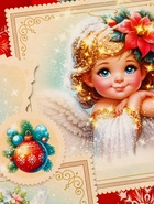 Подарочная коробка новогодняя «Серафимчики», для сладких подарков, 17×7×25.5 см 10900176