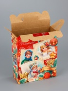 Подарочная коробка новогодняя «Серафимчики», для сладких подарков, 17×7×25.5 см 10900176