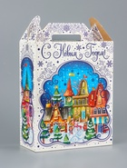 Подарочная коробка новогодняя «Мечты сбываются», для сладких подарков, 17×7×25.5 см (5 шт) - фото 809246861