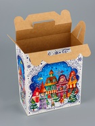 Подарочная коробка новогодняя «Мечты сбываются», для сладких подарков, 17×7×25.5 см (5 шт) - фото 809246867