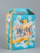 Подарочная коробка новогодняя «Светлый праздник», 17×7×25.5 см (5 шт) - фото 809283600