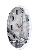 УЦЕНКА Часы настенные, интерьерные «Эйфелева Башня», d=30 см, бесшумные - Фото 5