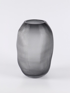 Ваза «Аллесио», 25×16 см, стекло, чёрная