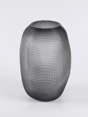 Ваза «Аллесио», 30×20 см, стекло, чёрная