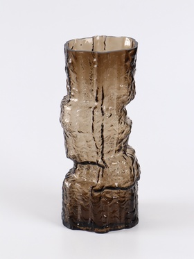 Ваза «Гоэтано», 30×13 см, стекло, коричневая